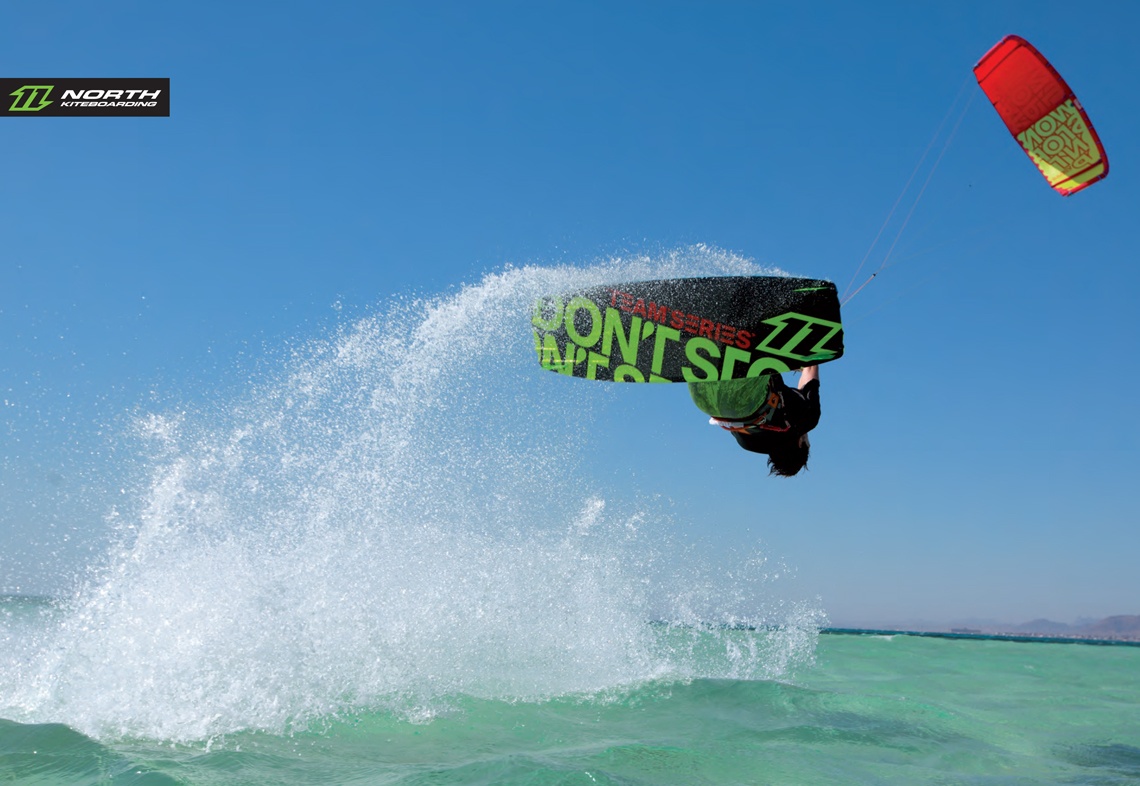 The 2015 North Vegas and team series board on holiday in the tropics - kitesurfing