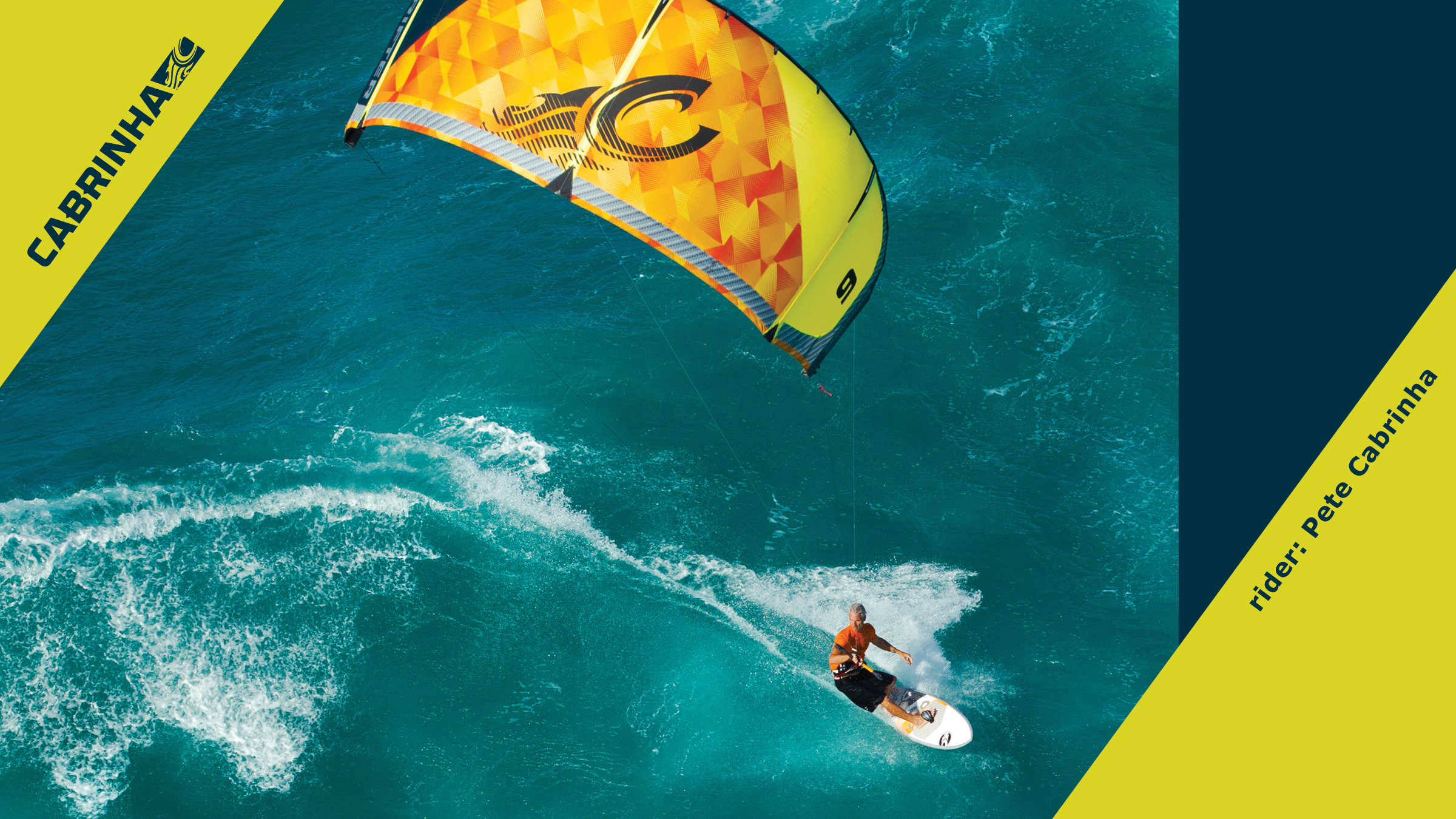 kitesurf wallpaper image - Pete Cabrinha on the 2015 drifter kite in Hawaii. - in resolution: High Definition - HD 16:9 2400 X 1350