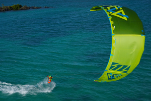The 2015 North Evo as seen from above - kitesurfing