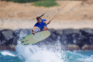Patrick Rebstock on the 2015 Slingshot Angry Swallow kiteboard